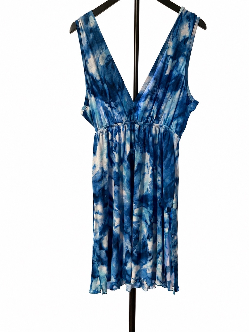 American Twist Los Angeles Blue Tie-Dye Flowy Dress XL